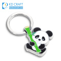 Unique design custom shaped metal nickel plating enamel glitter color filled kawaii horse unicorn keychain